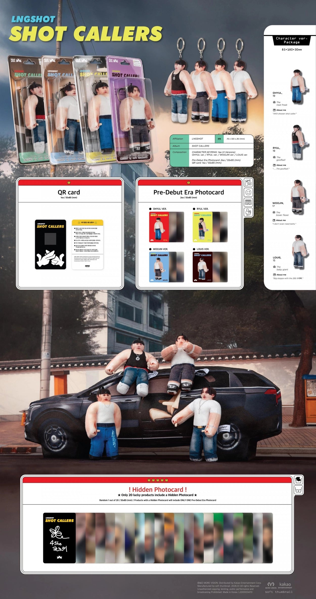 LNGSHOT EP ALBUM - SHOT CALLERS (CHARACTER VER.) (LIMITED EDITION)