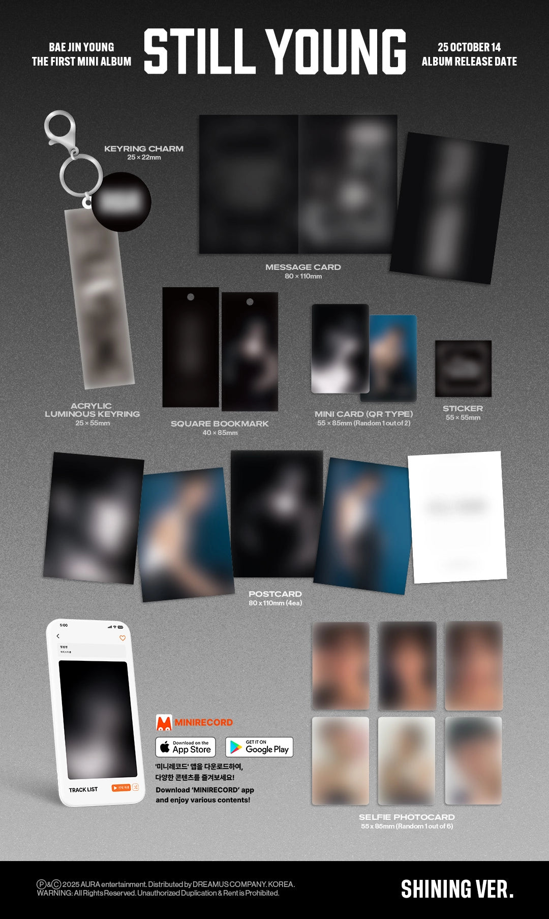 BAE JIN YOUNG 1ST MINI ALBUM - STILL YOUNG (PLATFORM SHINING VER.)