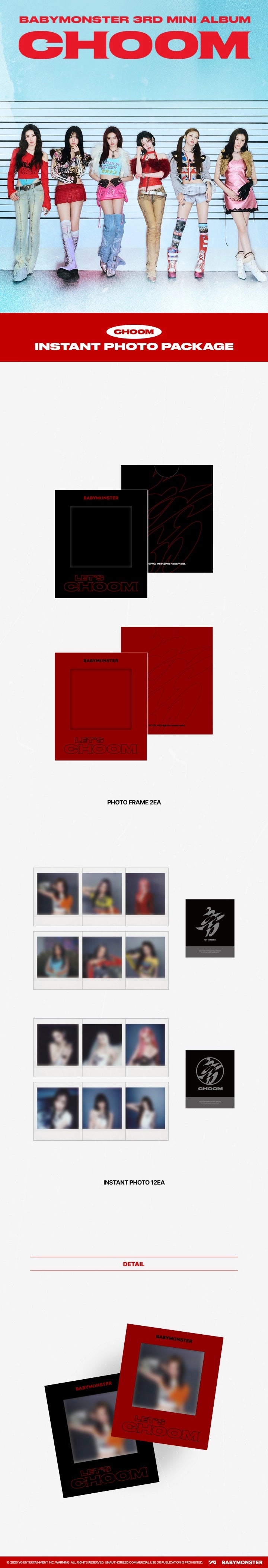 BABYMONSTER - [CHOOM] BABYMONSTER INSTANT PHOTO PACKAGE OFFICIAL MD
