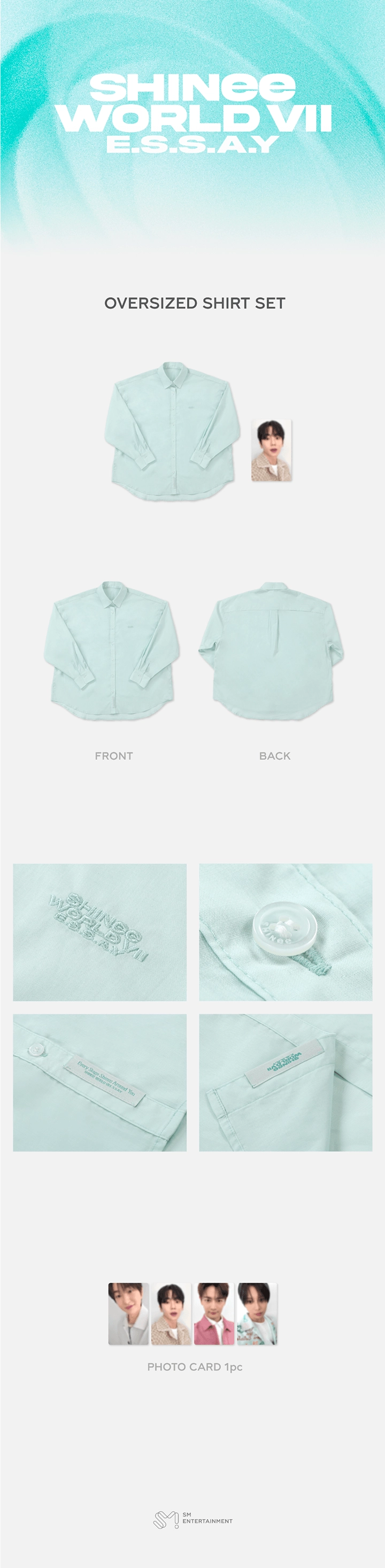 SHINEE - [SHINEE WORLD Ⅶ [E.S.S.A.Y] OVERSIZED SHIRT SET
