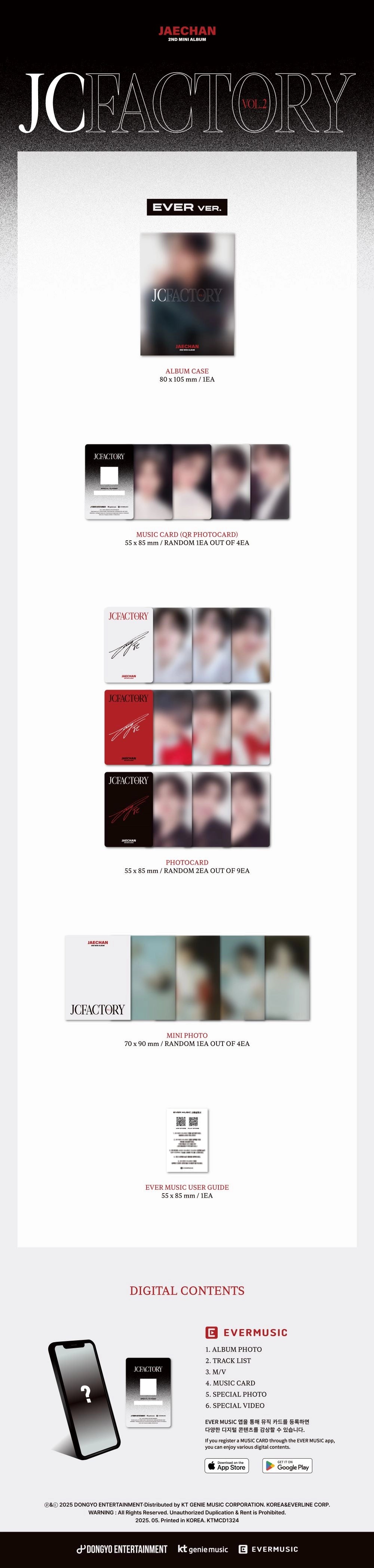 JAECHAN 2ND MINI ALBUM - JCFACTORY_VOL.2 (EVER VER.)