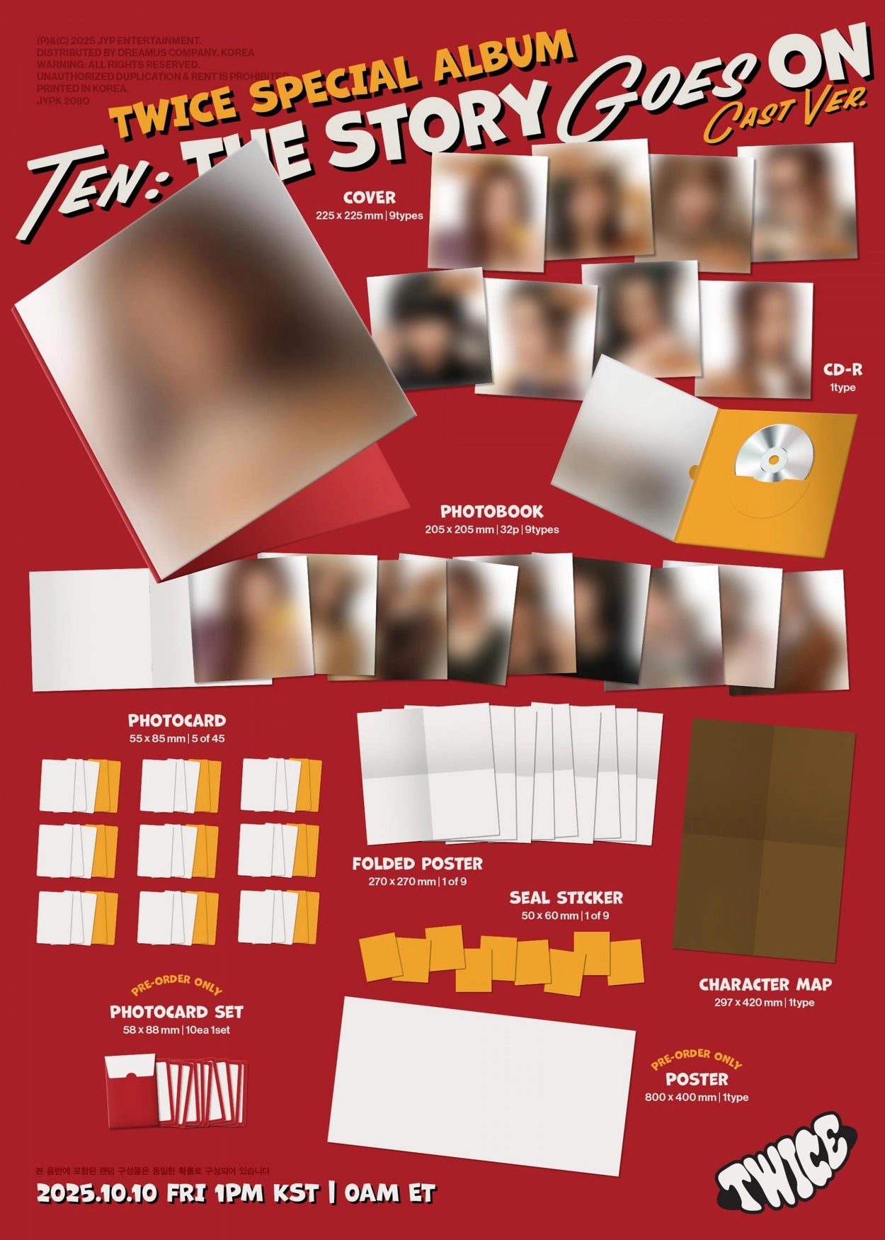 TWICE SPECIAL ALBUM - TEN: THE STORY GOES ON (CAST VER.)