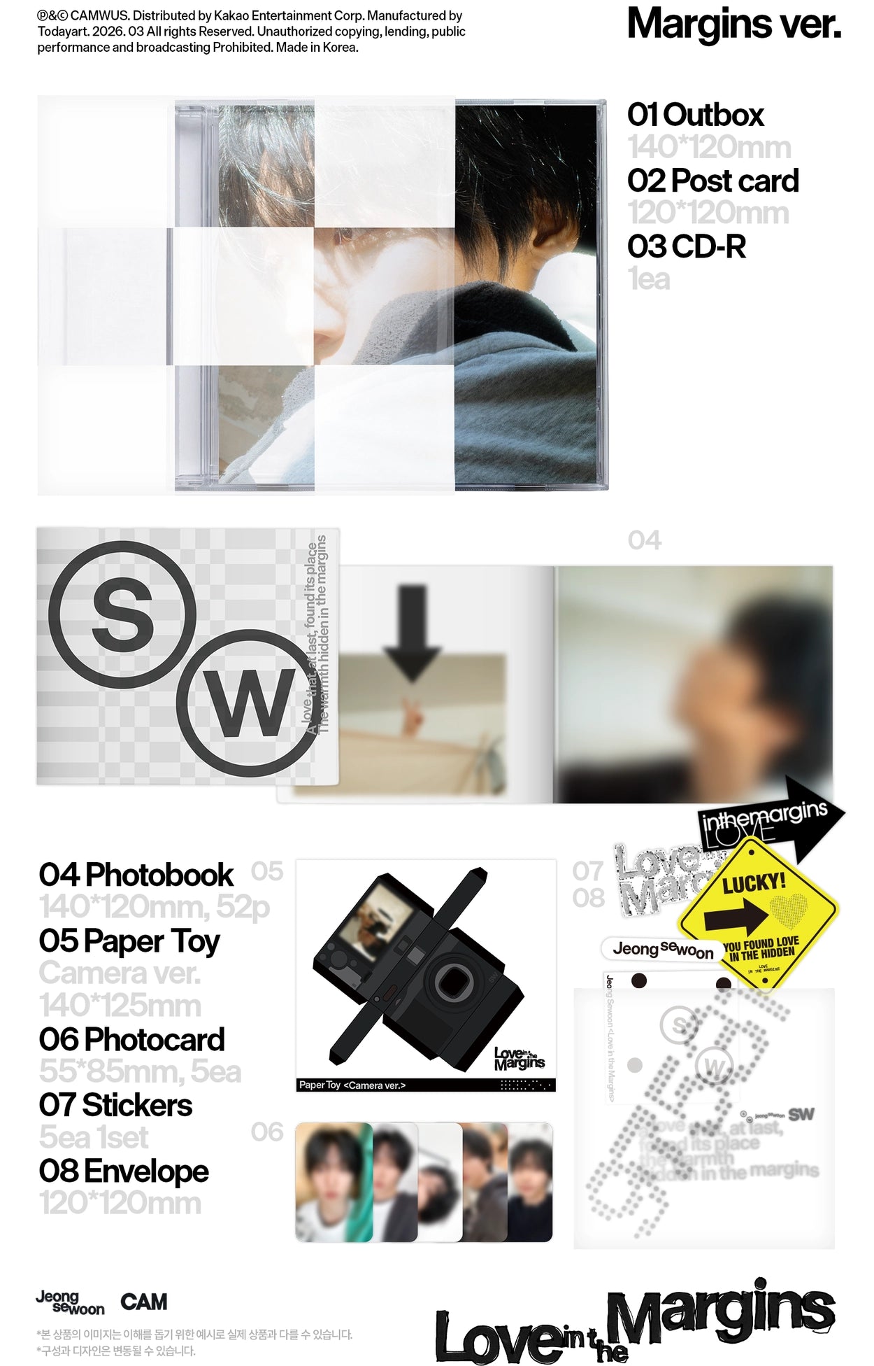 JEONG SEWOON EP ALBUM - LOVE IN THE MARGINS