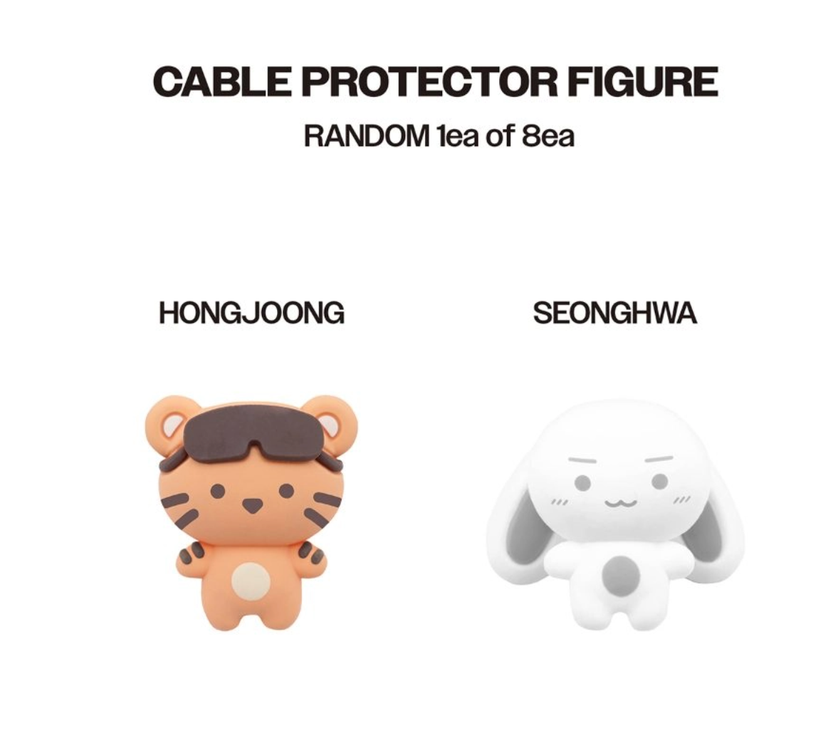 ATEEZ - 8TH ANNIVERSARY OFFICIAL MD RANDOM CABLE PROTECTOR FIGURE