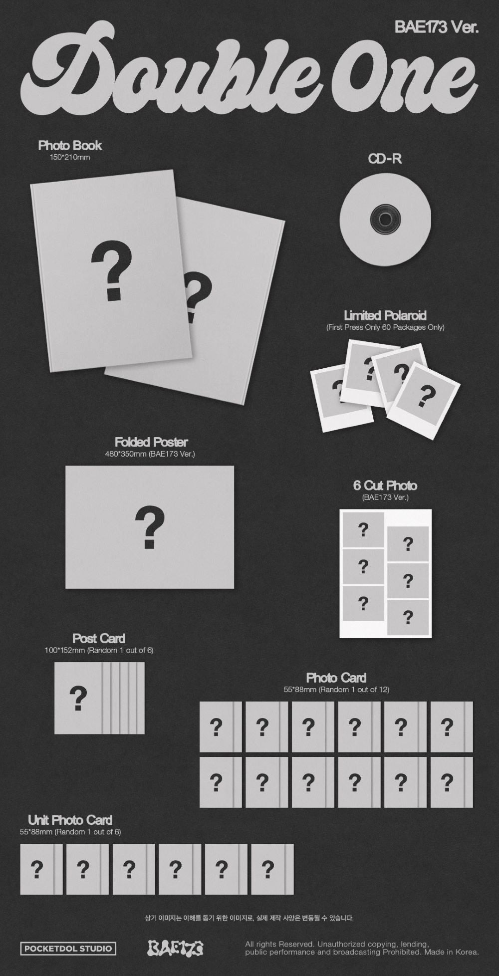 DOUBLE 0NE 1ST MINI ALBUM - XPERT (BAE173 VER.)