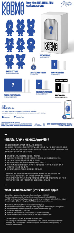 STRAY KIDS 4TH ALBUM - KARMA (SKZOO VER.)