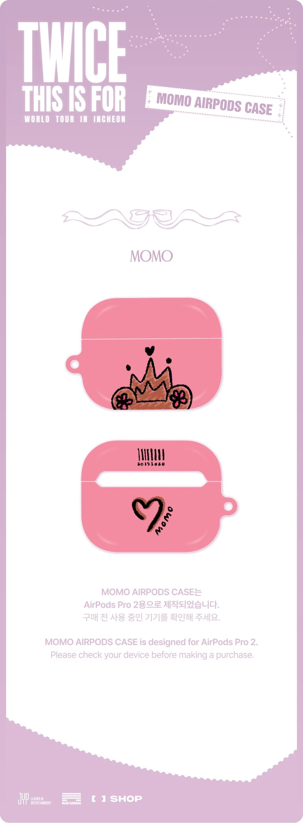 TWICE - <THIS IS FOR> WORLD TOUR IN INCHEON MOMO AIRPODS CASE