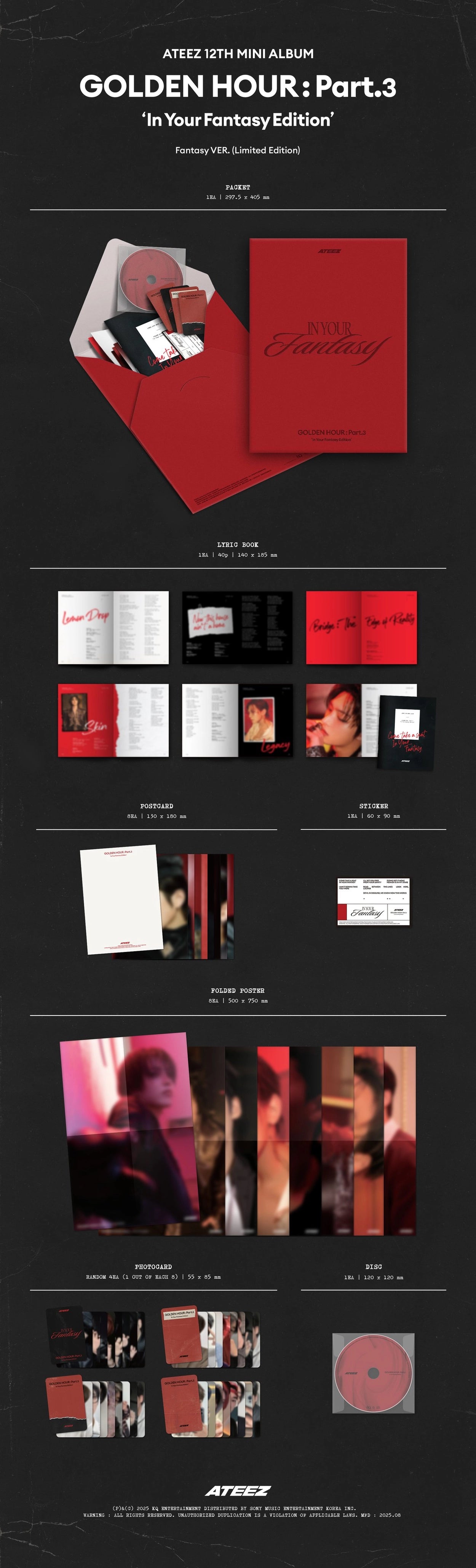 ATEEZ - GOLDEN HOUR : PART.3 ‘IN YOUR FANTASY EDITION’ (LIMITED)