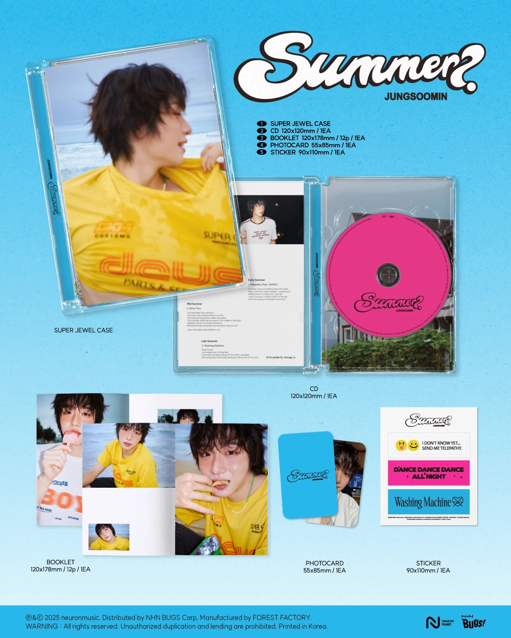 JUNGSOOMIN SINGLE ALBUM - SUMMER?