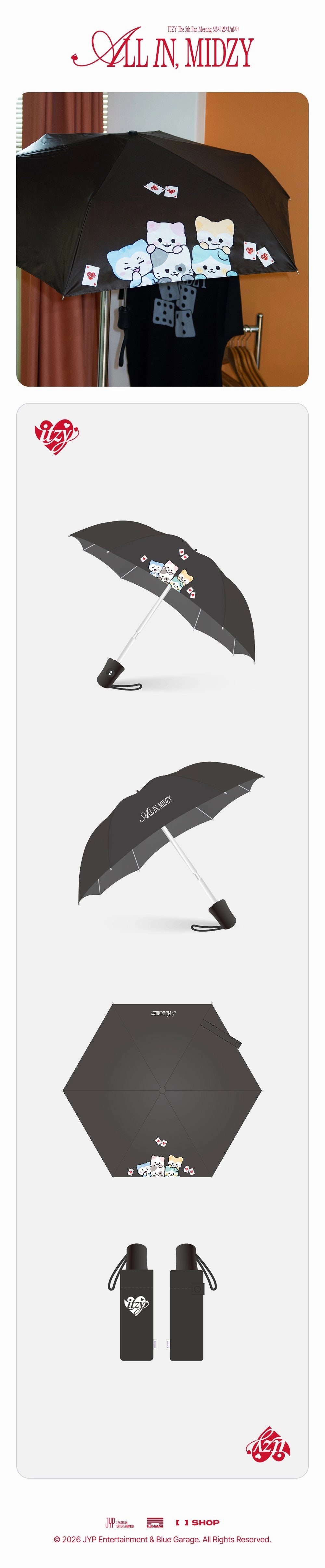 ITZY - [The 5th FANMEETING [ALL IN, MIDZY] MD] TWINZY FOLDING UMBRELLA