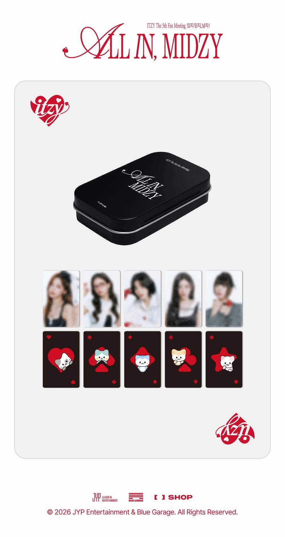 ITZY - [The 5th FANMEETING [ALL IN, MIDZY] MD] TINCASE SET