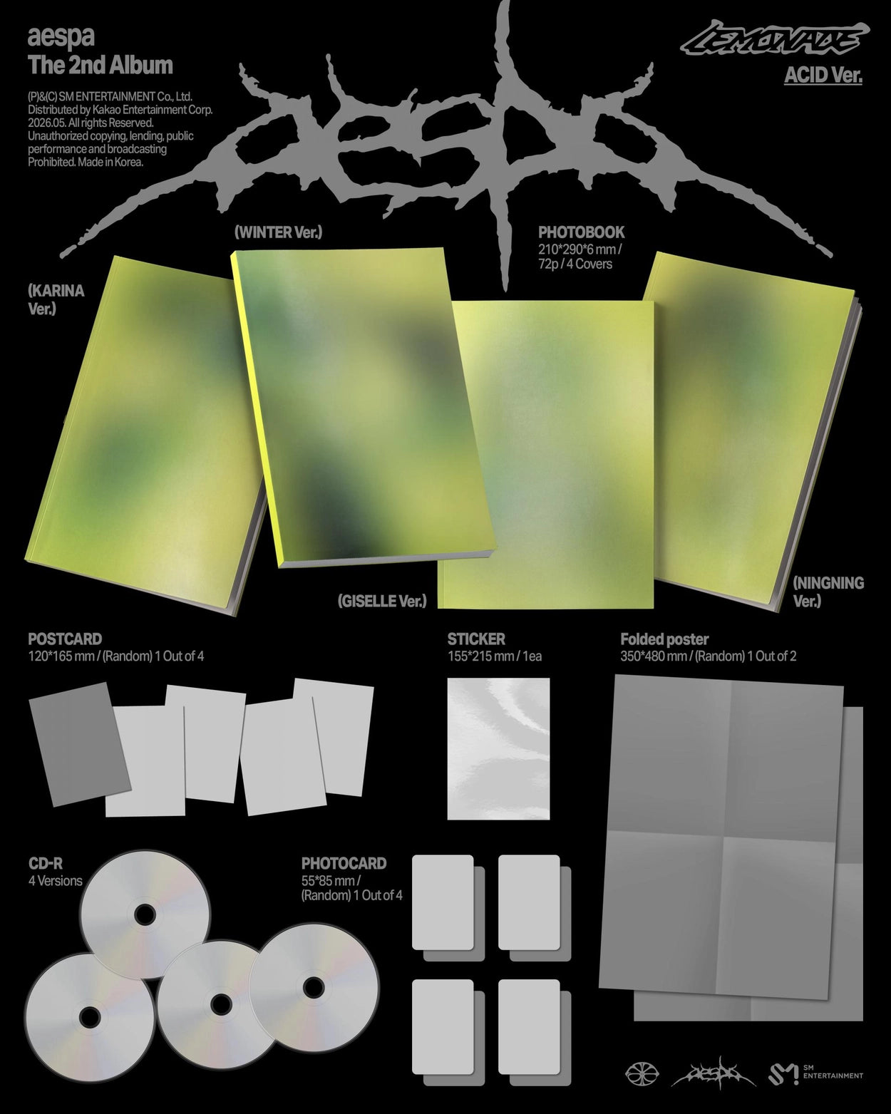 AESPA 2ND ALBUM - LEMONADE (ACID VER.)