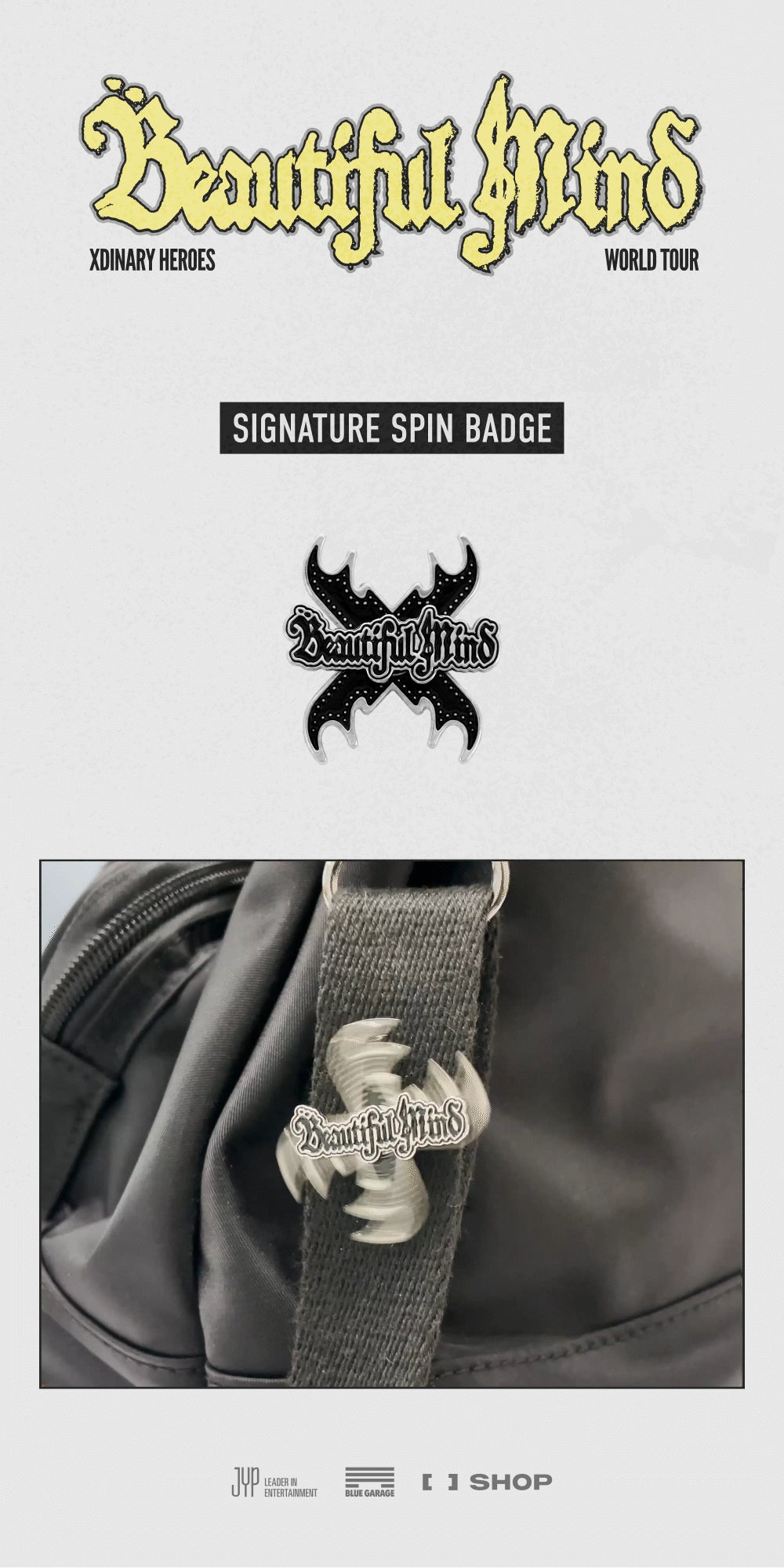 XDINARY HEROES - SIGNATURE SPIN BADGE - BEAUTIFUL MIND