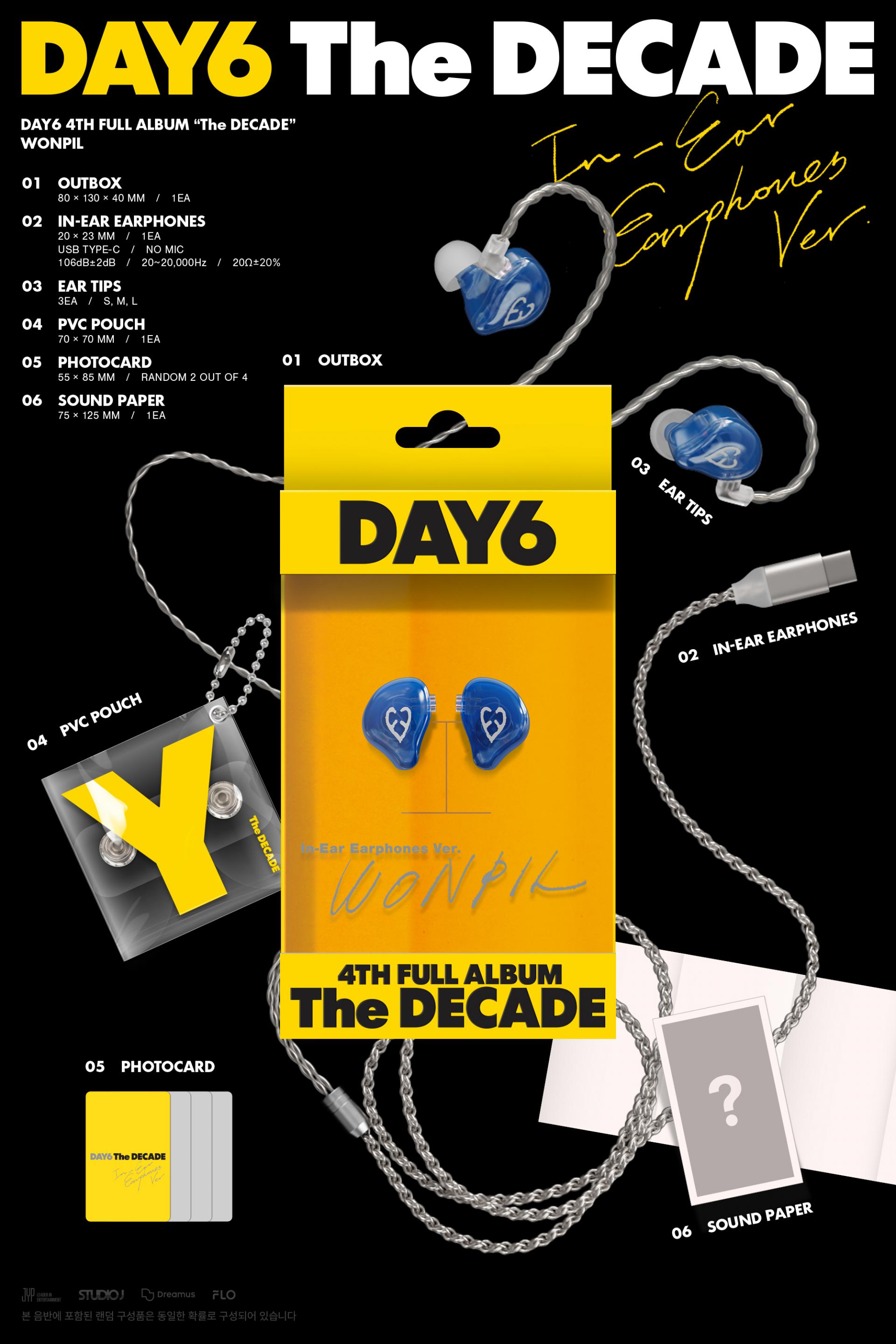 DAY6 - THE DECADE (IN-EAR EARPHONES VER.)