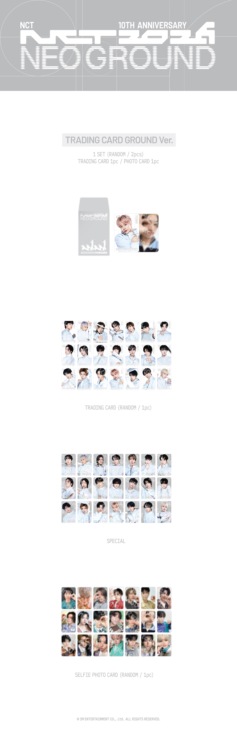 NCT - [NCT 10TH ANNIVERSARY [NCT 2026] POP UP : NEO GROUND MD] RANDOM TRADING CARD (GROUND Ver.)