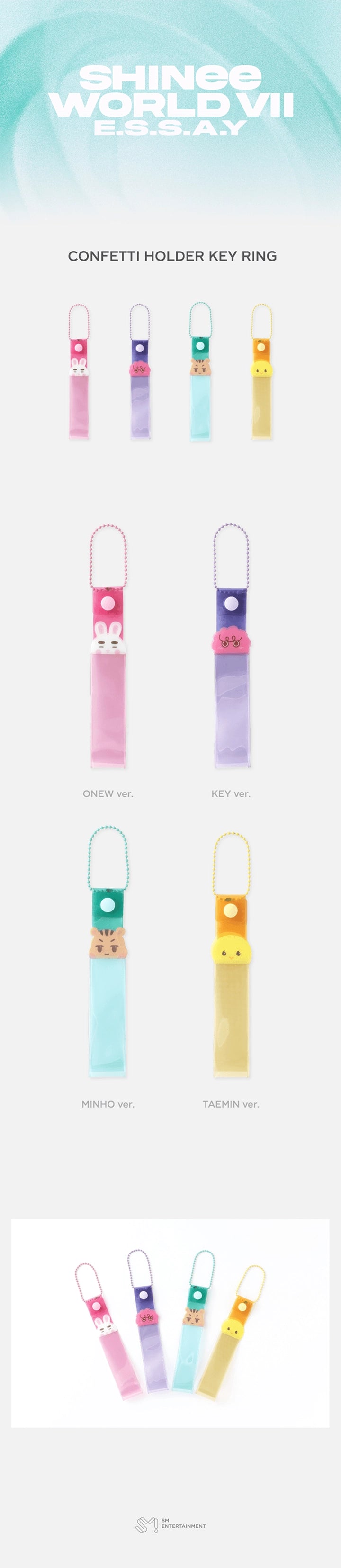 SHINEE - [SHINEE WORLD Ⅶ [E.S.S.A.Y] CONFETTI HOLDER KEY RING