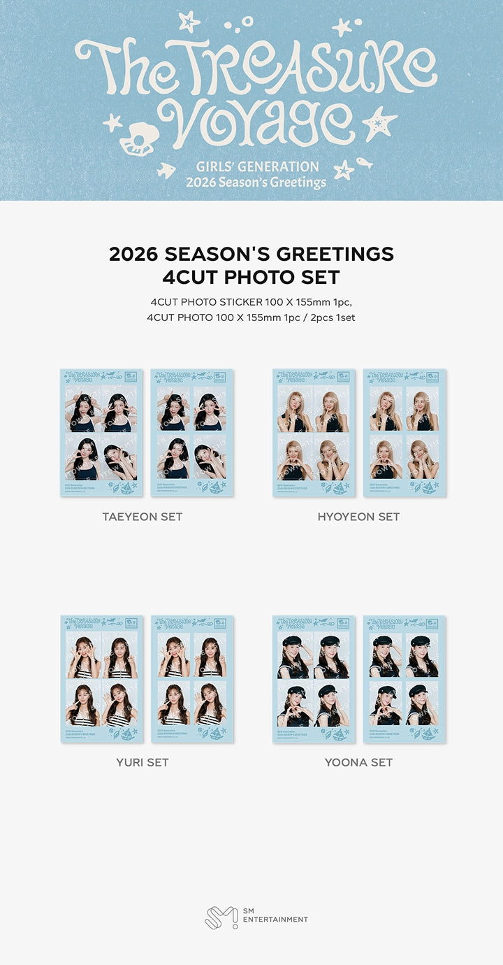 GIRLS' GENERATION - 2026 SM ARTIST SEASON'S GREETINGS 4CUT PHOTO SET