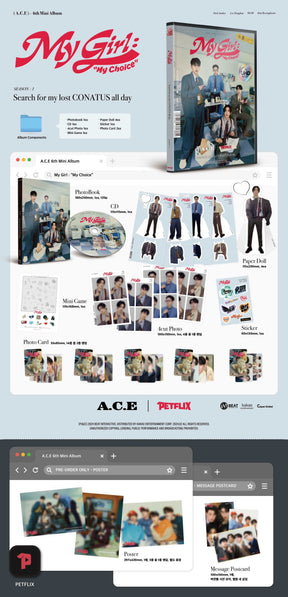 A.C.E 6TH MINI ALBUM - MY GIRL : MY CHOICE