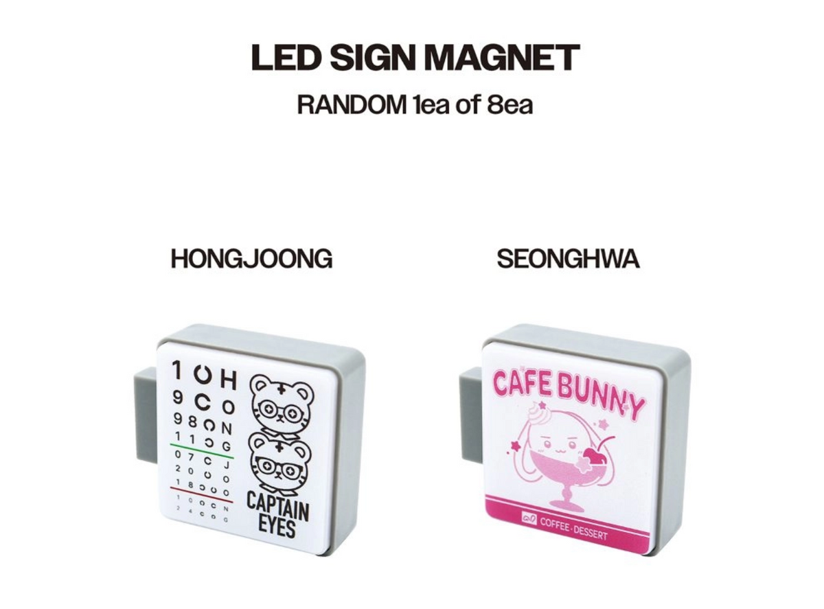 ATEEZ - 8TH ANNIVERSARY OFFICIAL MD RANDOM LED SIGN MAGNET