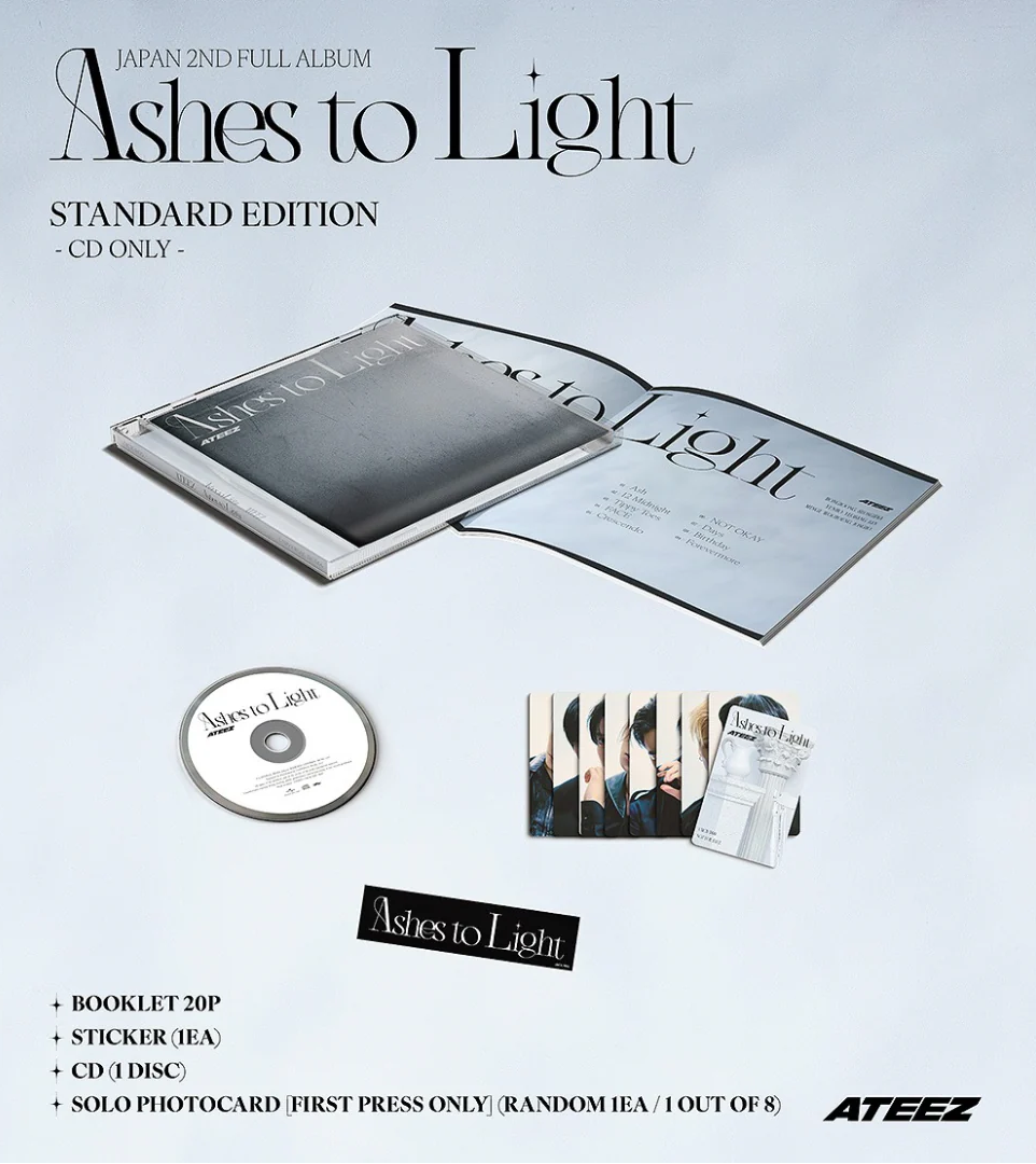 ATEEZ JAPAN 2ND ALBUM - ASHES TO LIGHT (STANDARD)