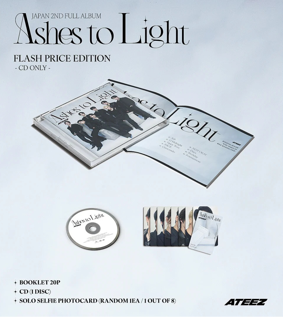 ATEEZ JAPAN 2ND ALBUM - ASHES TO LIGHT (FLASH PRICE)