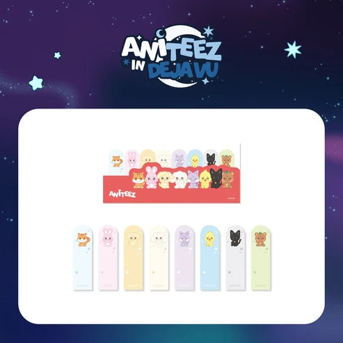 ATEEZ X ANITEEZ POP-UP [ANITEEZ IN DEJAVU] MD - INDEX STICKY MEMO SET THIS ITEM IS FINAL SALE