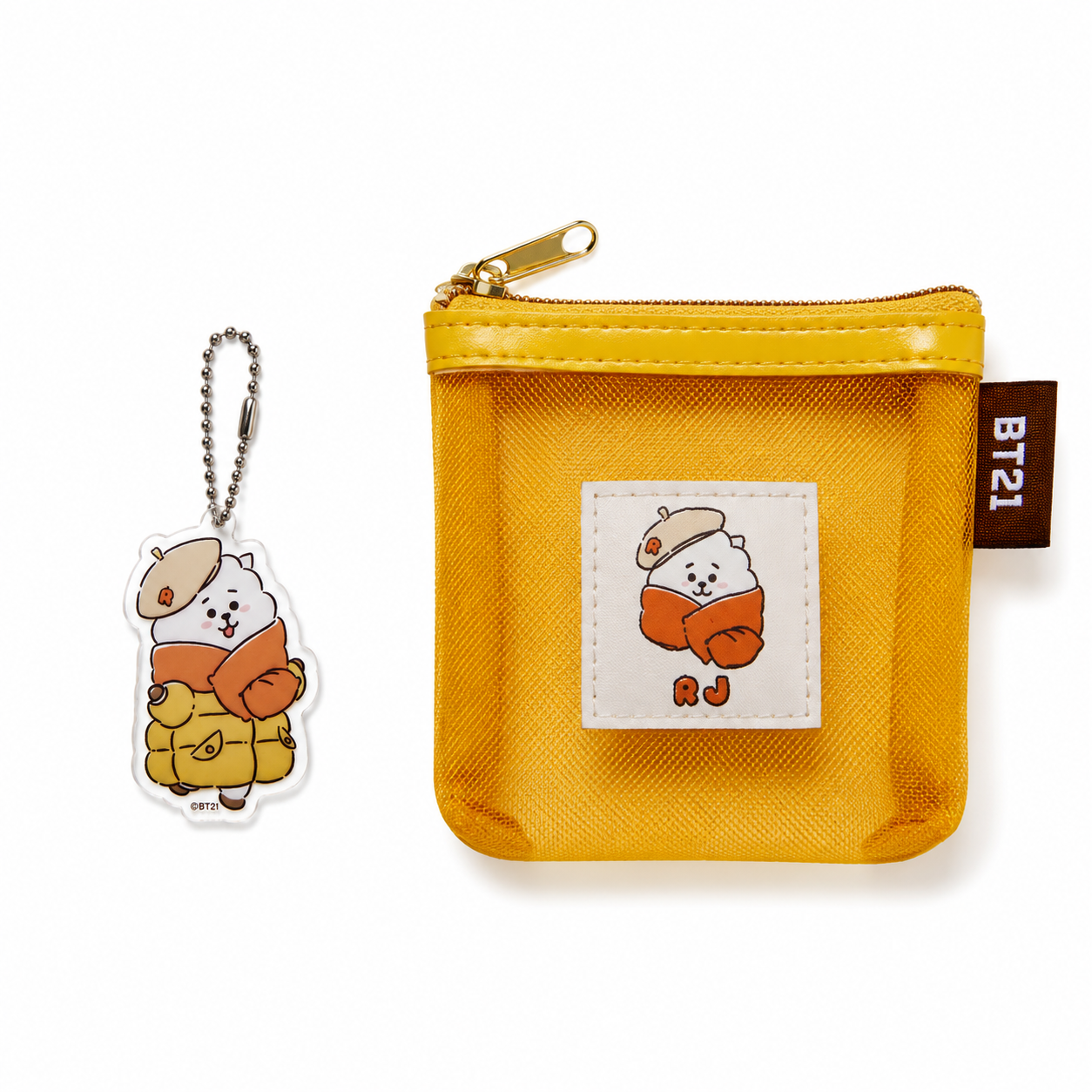 BT21© Characters Lucky Coin Bag & Keychain Set (Japan Edition)