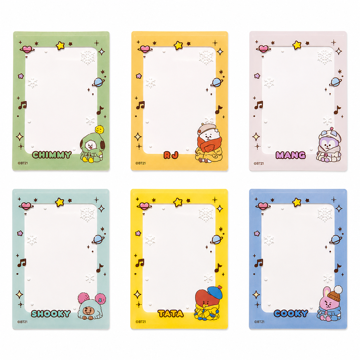 BT21© Characters Lucky Cushion with Photocard Holder (Japan Edition)