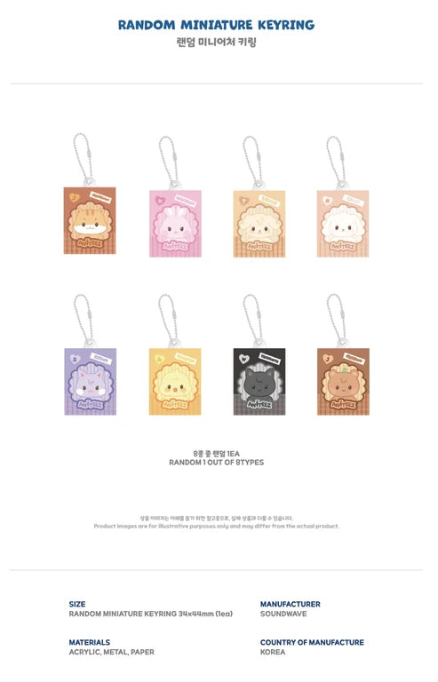 ATEEZ X ANITEEZ POP-UP [ANITEEZ IN DEJAVU] MD - RANDOM MINIATURE KEYRING