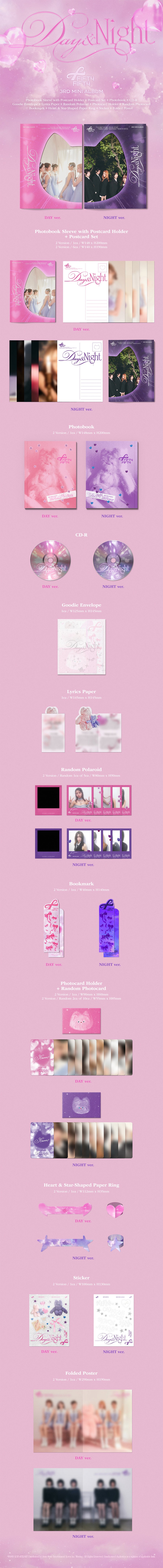 FIFTY FIFTY 3RD MINI ALBUM - DAY & NIGHT