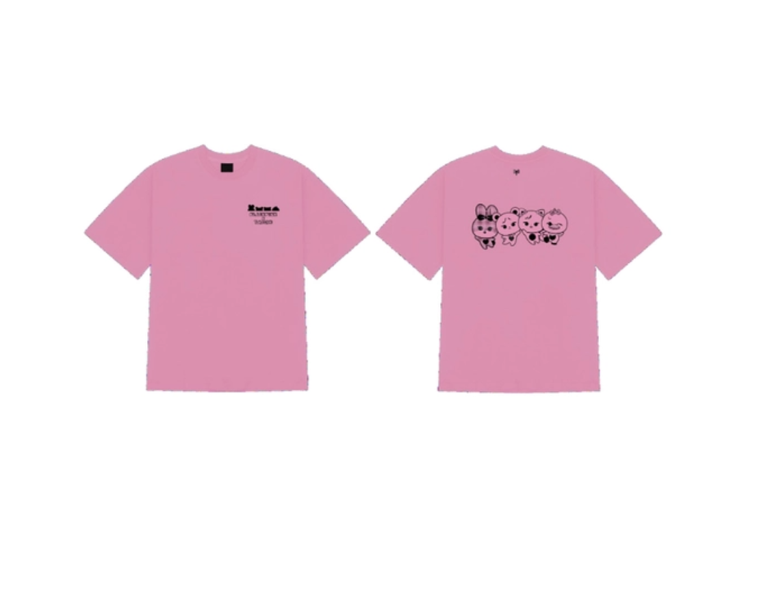 BLACKPINK X TAMAGOTCHI [TAMAGOTCHI] OFFICIAL MD BLACKPINK PINK GALAXY T-SHIRT_PINK