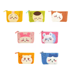 CHIIKAWA Towel / Leather Flat Pouch