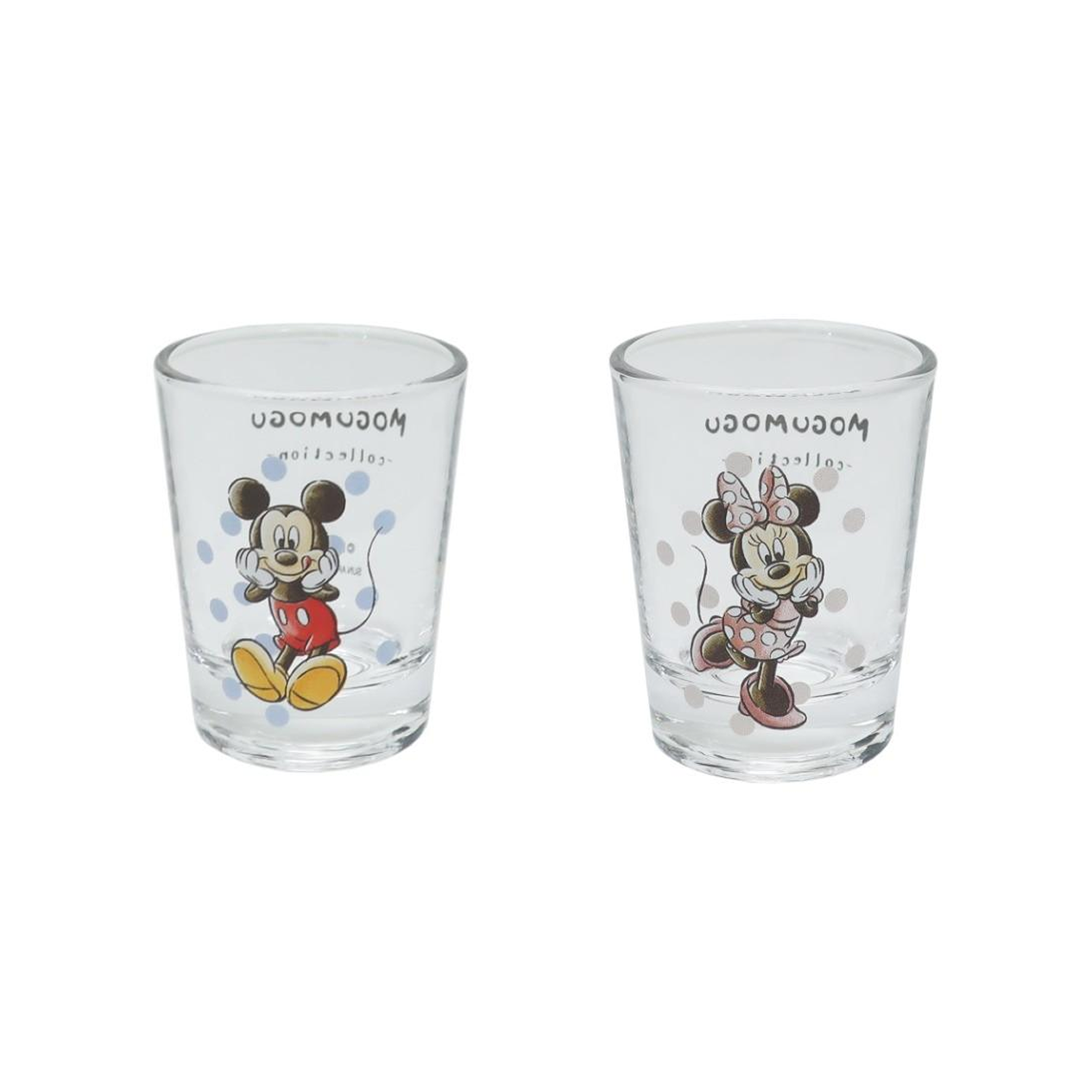 DISNEY© Mickey + Minnie MIni Glass Pair (Made In Japan)