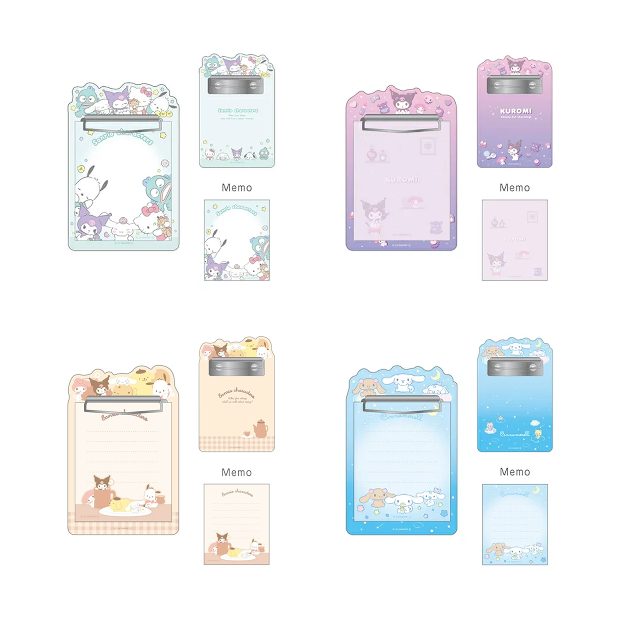 SANRIO© Memo Pad Clip (Japan Edition)