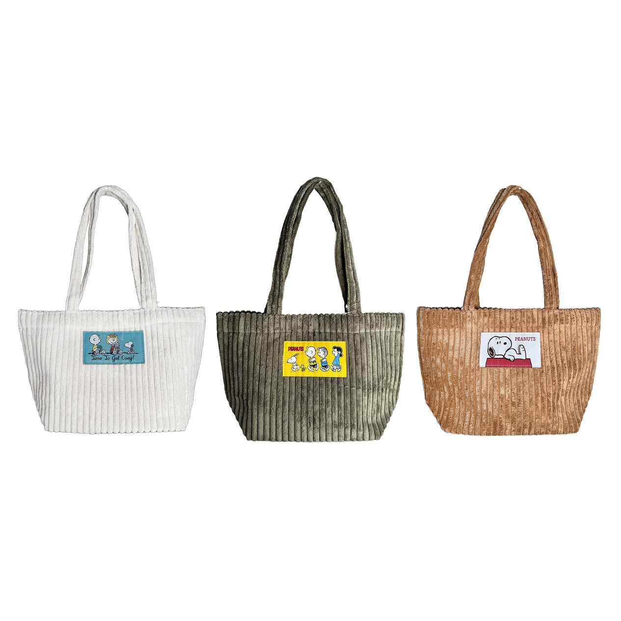 PEANUT SNOOPY© Corduroy Tote Bag (Japan Edition)
