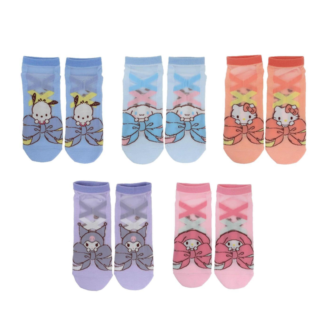 SANRIO© Ankle Socks with Big Bow (Japan Edition)