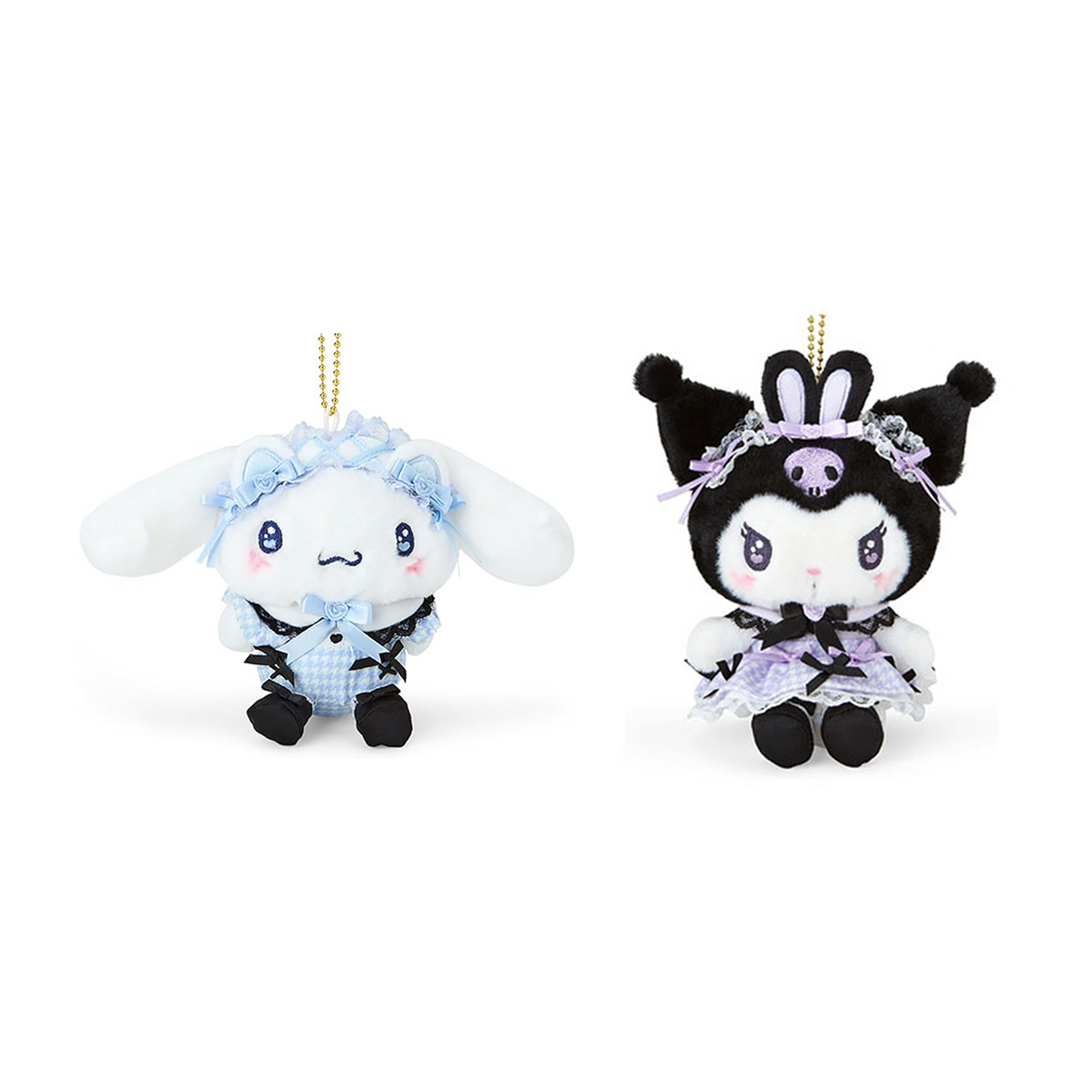 SANRIO© Hanging Plush with Plaid Black Bow (Japan Limited Edition)