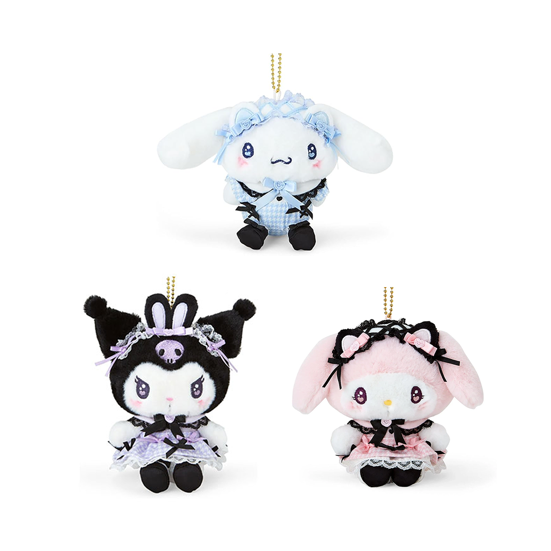 SANRIO© Hanging Plush with Plaid Black Bow (Japan Limited Edition)