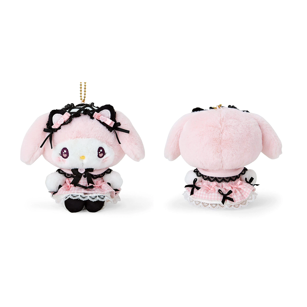 SANRIO© Hanging Plush with Plaid Black Bow (Japan Limited Edition)