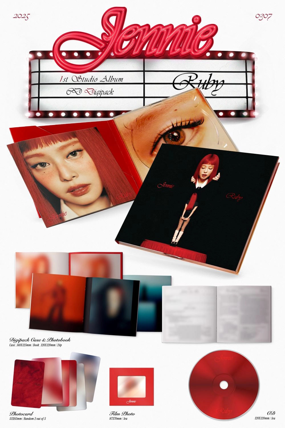 JENNIE THE 1ST STUDIO ALBUM - RUBY (DIGIPACK VER.)