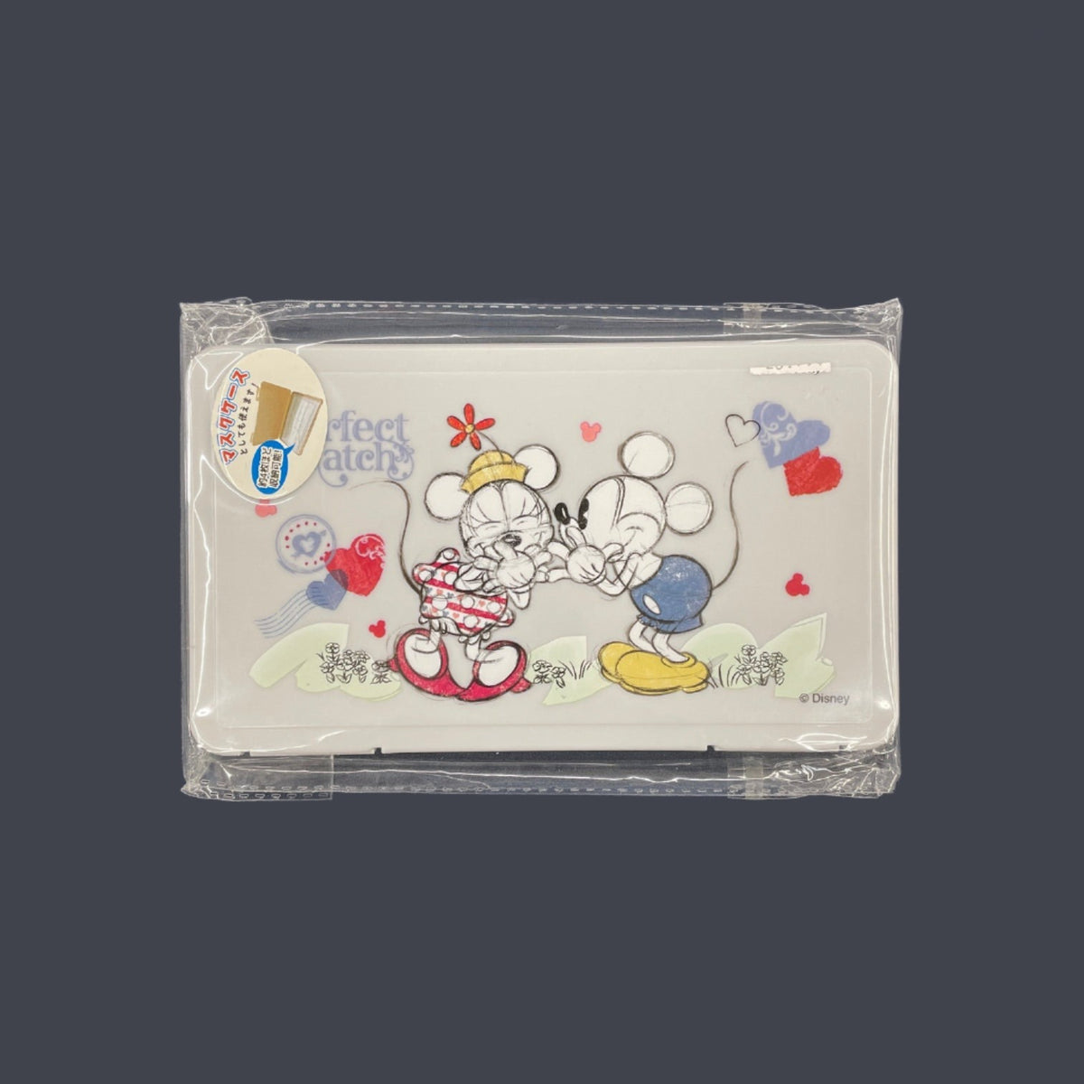 DISNEY Mickey & Minnie Mouse Grey Mask Case