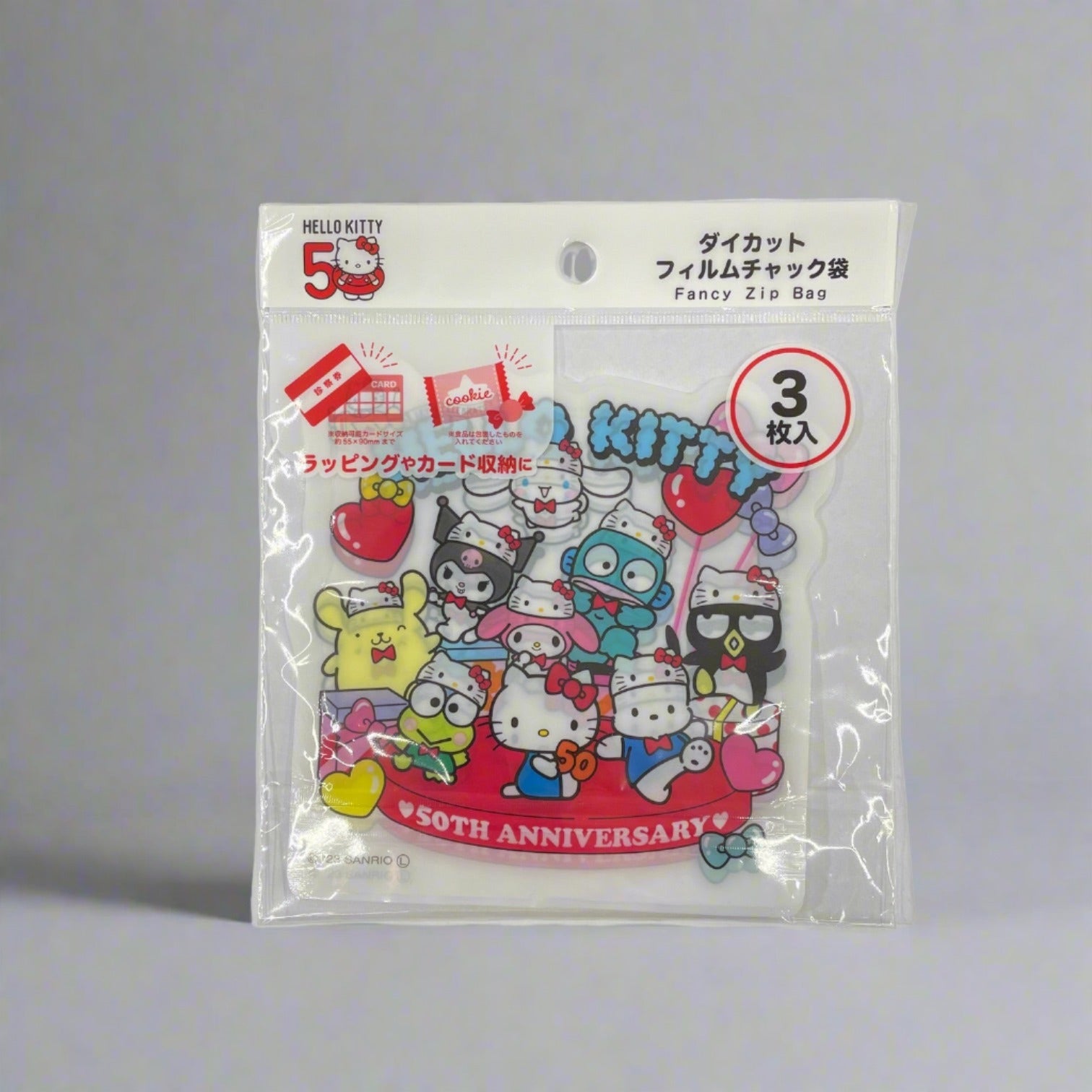 SANRIO© Zip Bag Hello Kitty 50th Anniversary (Japan Limited Edition)