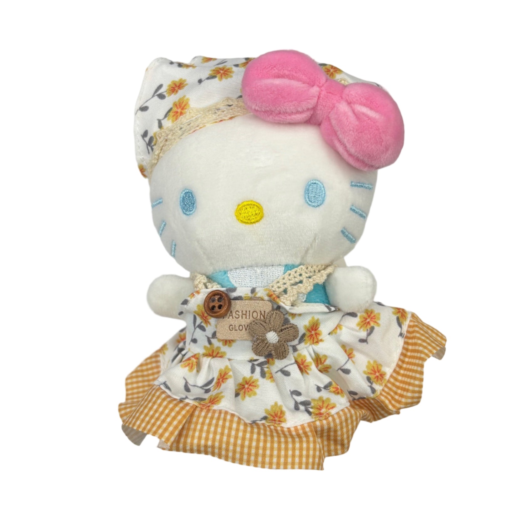 SANRIO Authentic Hello Kitty Golden Hanging Plush