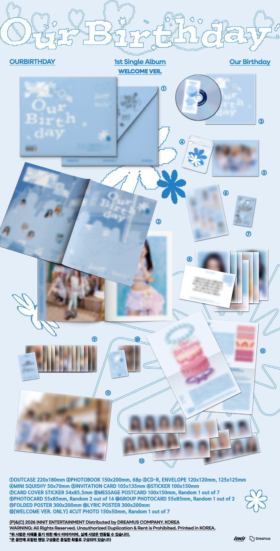 OURBIRTHDAY 1ST SINGLE ALBUM - OUR BIRTHDAY