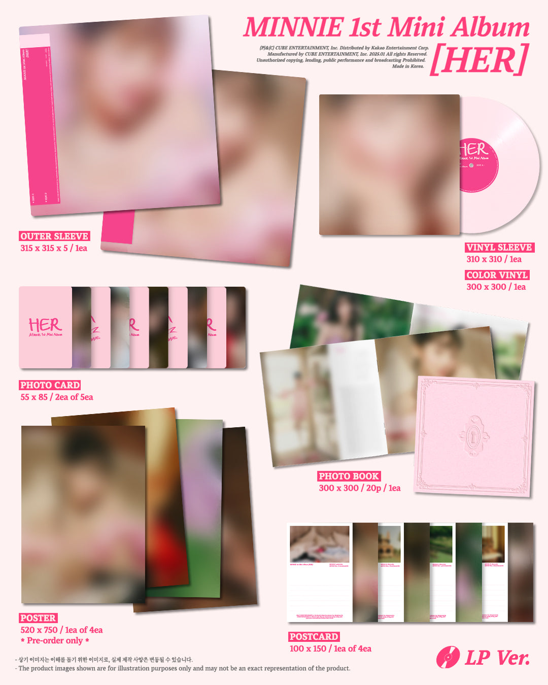 MINNIE ((G)-IDLE) 1st Mini Album - HER (LP)
