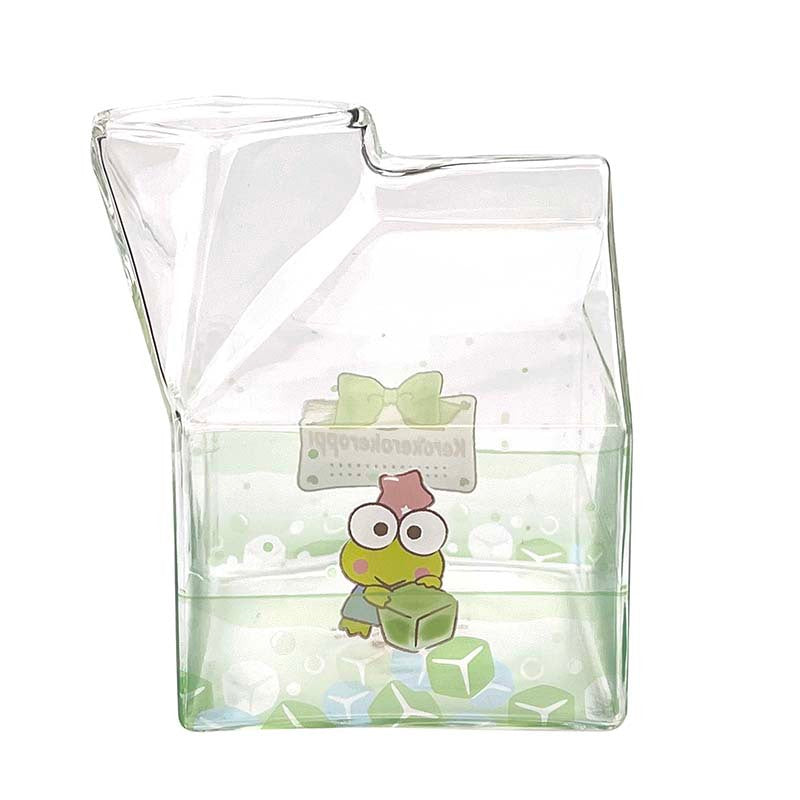 SANRIO© Milk Carton Glass Cup (Thailand Edition)