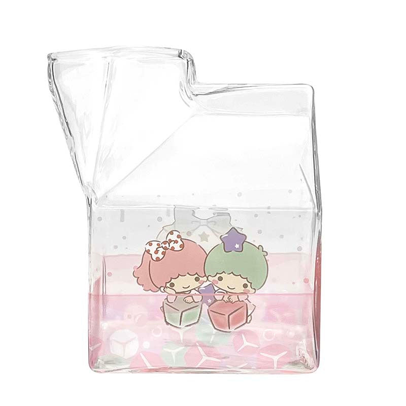 SANRIO© Milk Carton Glass Cup (Thailand Edition)