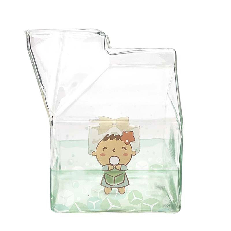 SANRIO© Milk Carton Glass Cup (Thailand Edition)