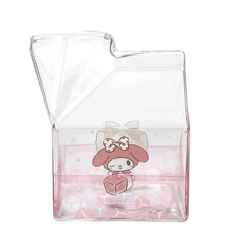 SANRIO© Milk Carton Glass Cup (Thailand Edition)