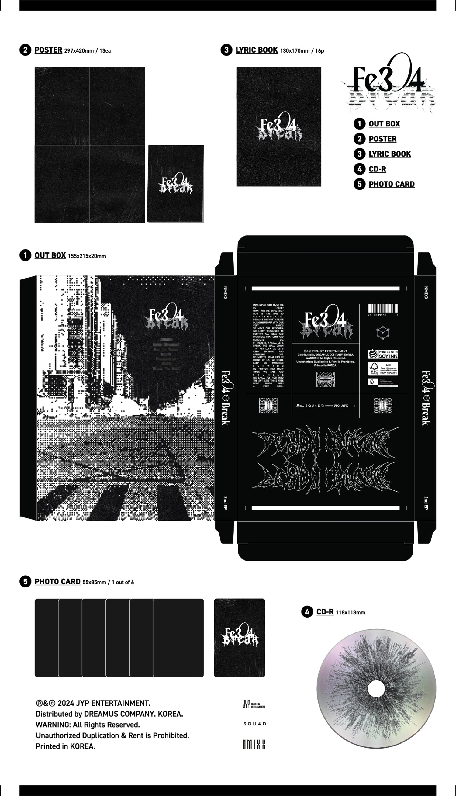 NMIXX - FE304 BREAK 2ND MINI ALBUM (POSTER VERSION)